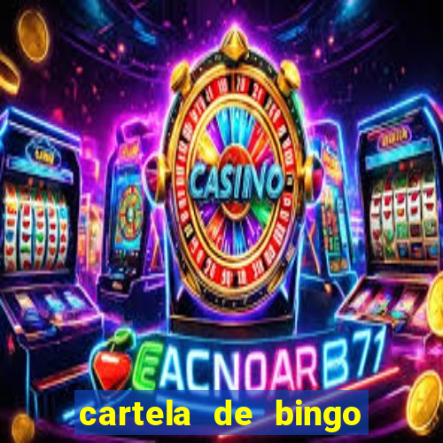 cartela de bingo cha de panela